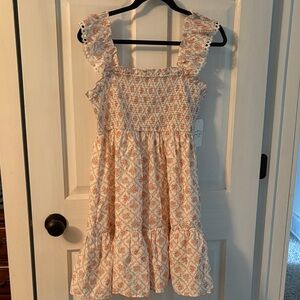 Floral Ruffle Sleeve Women’s Dress